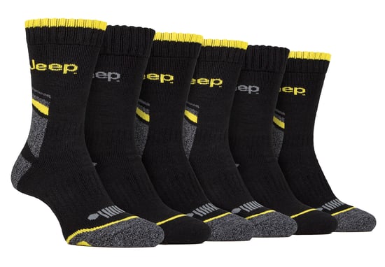 Herren 6er-Pack strapazierfähige Arbeitssocken mit verstärktem Fersen- und Zehenbereich - Image 1