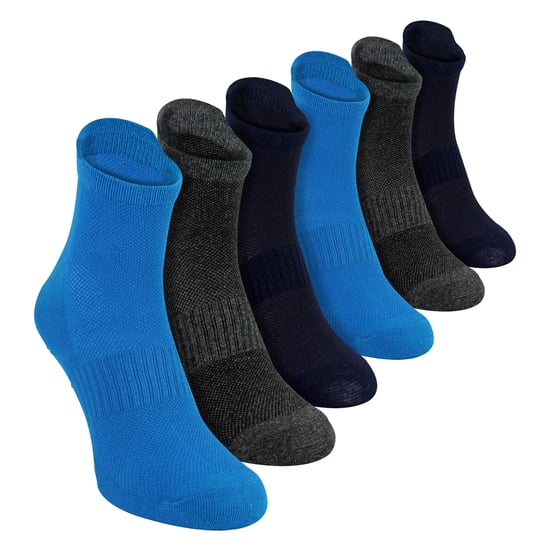 6er-Pack Herren Yoga Pilates Anti-Rutsch-Socken | Atmungsaktive gepolsterte Sportsocken - Image 1