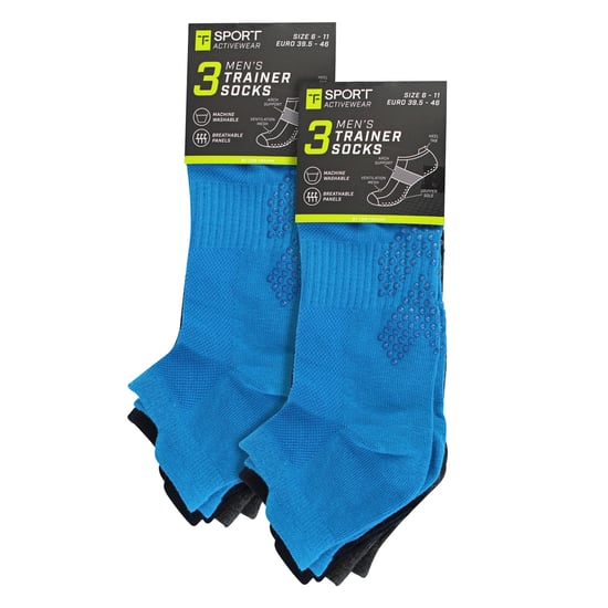 6er-Pack Herren Yoga Pilates Anti-Rutsch-Socken | Atmungsaktive gepolsterte Sportsocken - Image 2