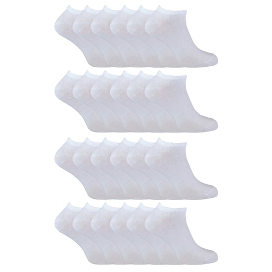 24er-Pack Mehrfachpackung Baumwoll-Sneakersocken für Herren und Damen - Image 1