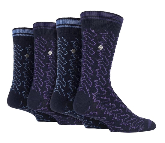 4er-Pack Herren Baumwollanz socks | Spirit Square Stricksocken - Image 1