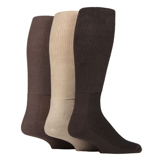 3er Pack Damen Kniestrümpfe aus weichem Bambus für Diabetiker - Image 1