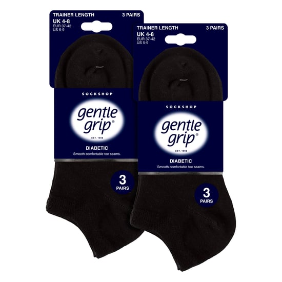 6er-Pack Diabetiker-Trainersocken für Damen | Extra breite Knöchelsocken - Image 2