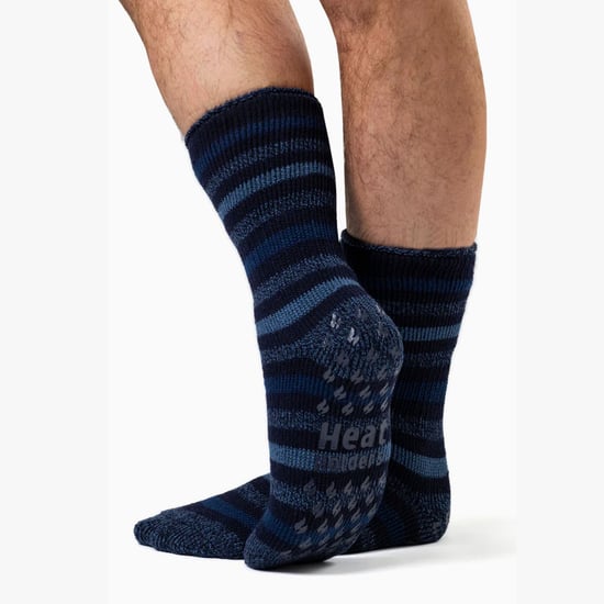 Herren Twist-Muster Fleecegefütterte Thermo-Socken - Image 5