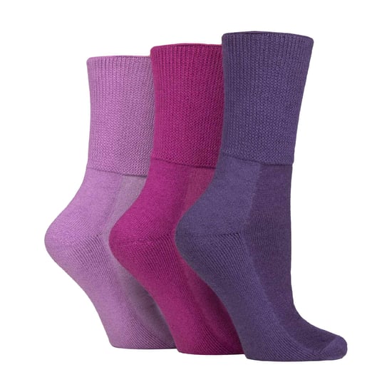 3er-Pack extra breite Bambus-Diabetikersocken für geschwollene Beine - Image 1