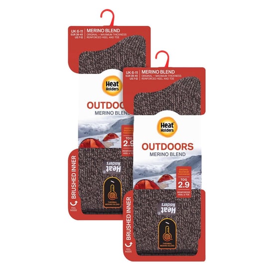 Herren 2er-Pack Merinowolle Thermosocken - Image 2