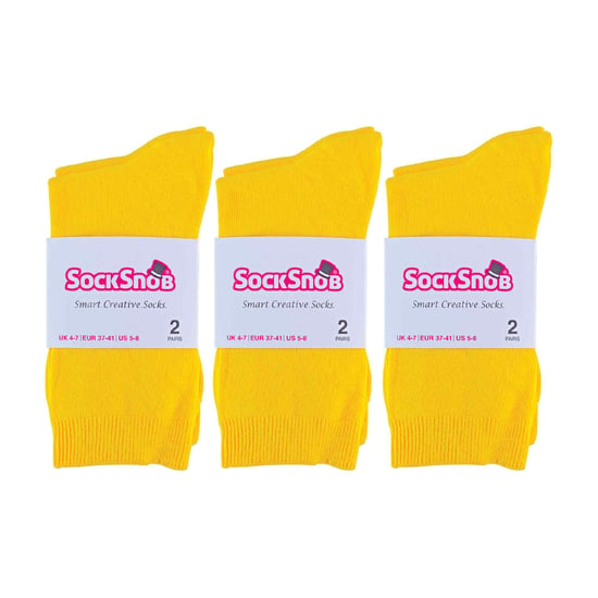 6 Paar Damen Schlichte Baumwollreiche Anz socks - Image 2