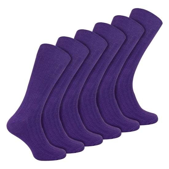 Herren Einfarbige Baumwollreiche Rippensocken - Image 1