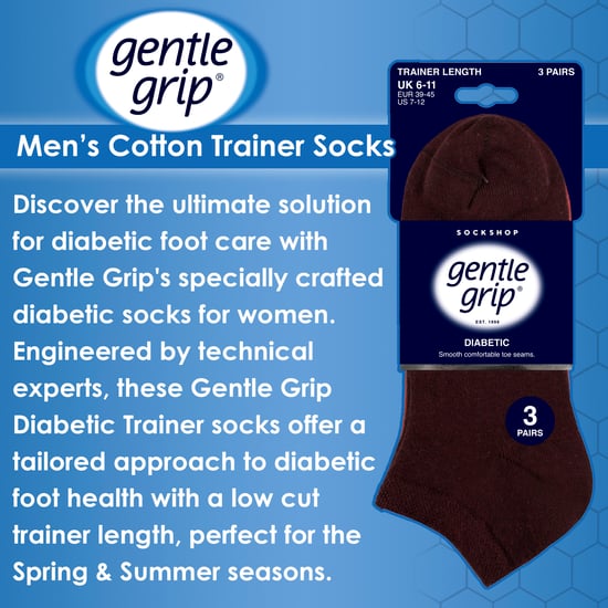 6er-Pack Herren Diabetikersocken | Weite Knöchelsocken mit lockerem Bund - Image 3
