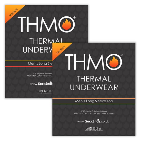 2er-Pack Herren Thermooberteile Langarm | Warmes Winter-Fleece-Unterziehshirt - Image 2