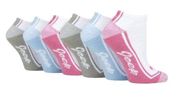 Damen 6er Pack Trainer Socken | Atmungsaktive Gepolsterte Kurzsocken für den Sport - Image 1