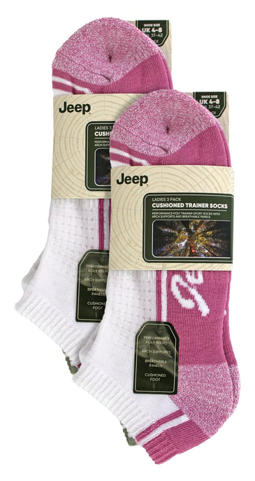 Damen 6er Pack Trainer Socken | Atmungsaktive Gepolsterte Kurzsocken für den Sport - Image 2