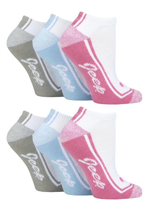 Damen 6er Pack Trainer Socken | Atmungsaktive Gepolsterte Kurzsocken für den Sport - Image 3