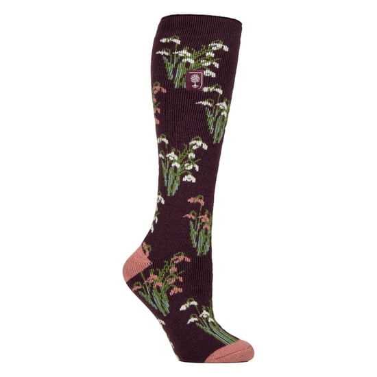 Lange Gummistiefel-Socken für Frauen | Blumige Gummistiefel-Socken - Image 1
