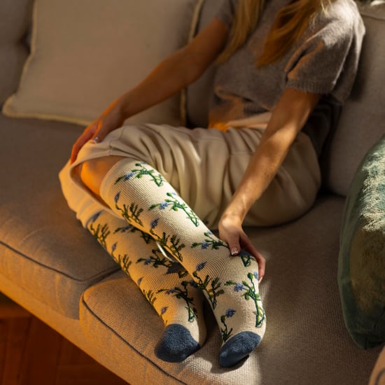 Lange Gummistiefel-Socken für Frauen | Blumige Gummistiefel-Socken - Image 3