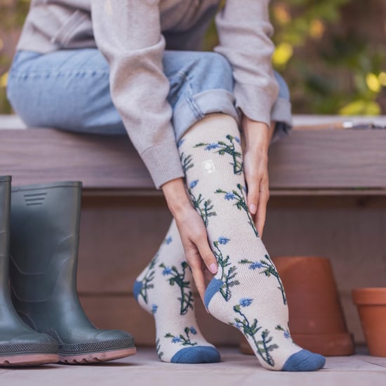 Lange Gummistiefel-Socken für Frauen | Blumige Gummistiefel-Socken - Image 4