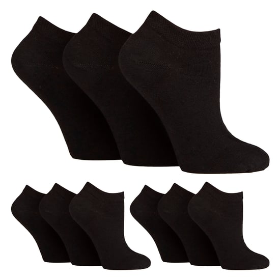 9er Pack Damen Diabetiker-Traingsocken | Weite Knöchelsocken für geschwollene Füße - Image 1