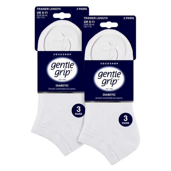 6er-Pack Herren Diabetiker-Trainersocken | Weit geschnittene Knöchelsocken mit lockerem Bündchen - Image 2