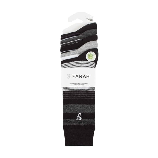 5er-Pack Herren Bambus Socken mit leuchtend gestreiftem Muster - Image 2