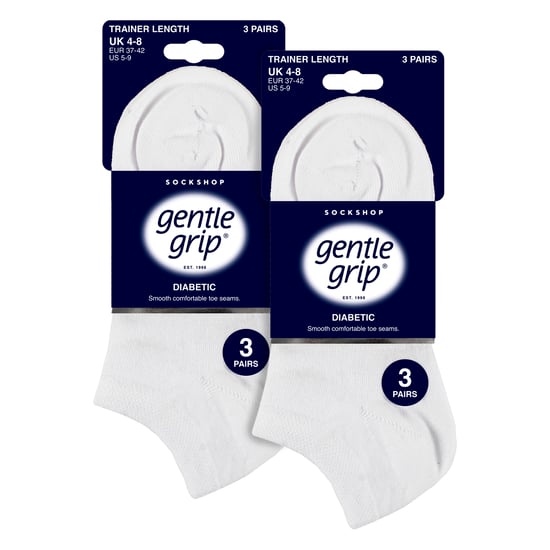 6er-Pack Diabetiker-Trainingssocken für Frauen | Extra breite Knöchelsocken - Image 2