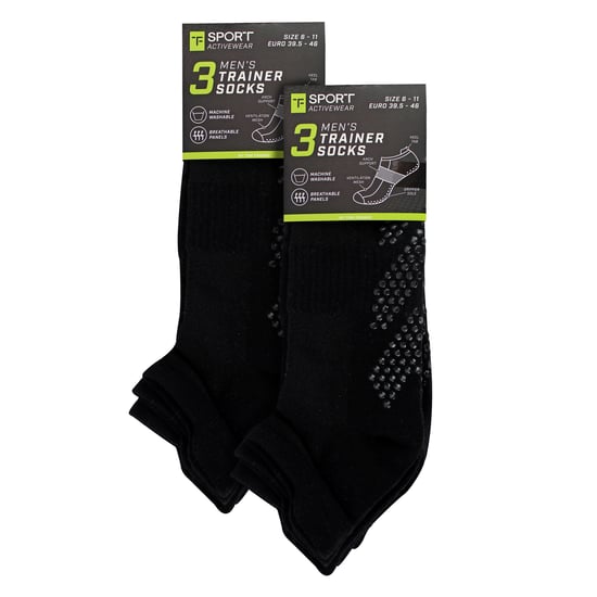 6er Pack Herren Yoga Pilates rutschfeste Socken | Atmungsaktive gepolsterte Gymnastiksocken - Image 2