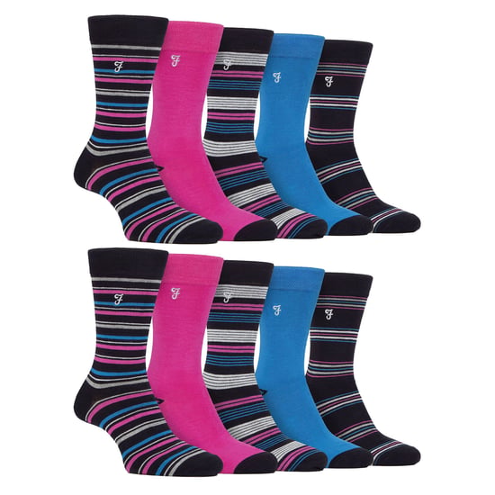 Herren 10er-Pack Bunte Bambussocken - Image 1