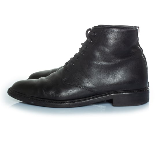 Schwarze Lederstiefeletten mit Schnürung - Image 2