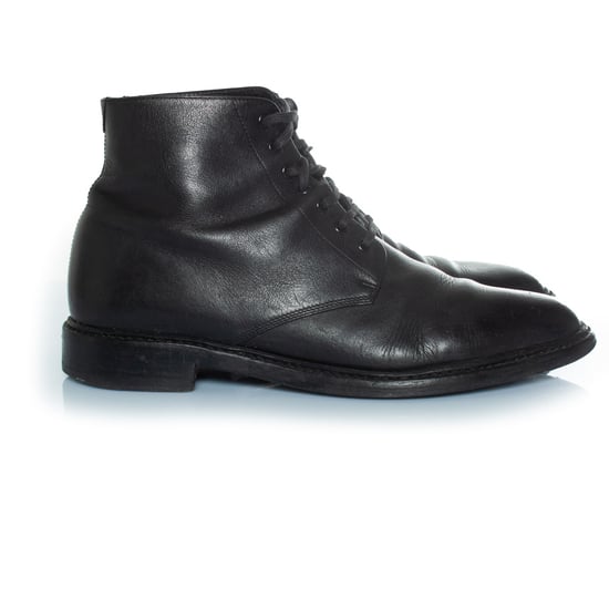 Schwarze Lederstiefeletten mit Schnürung - Image 4