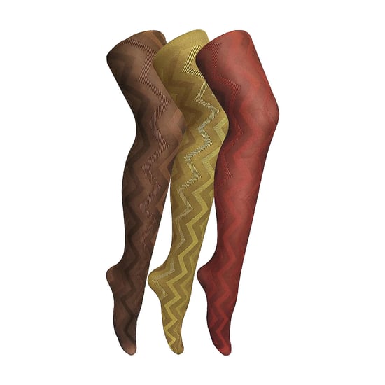 3er Pack Damen 80 Denier Strumpfhosen | Weiche gemusterte Strumpfhosen - Image 1
