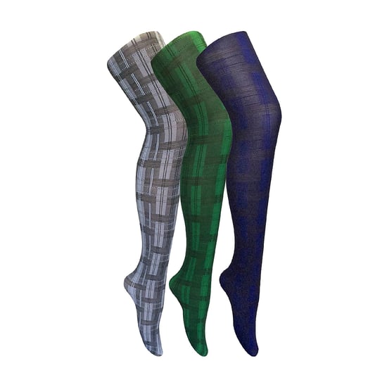 3er-Pack Damenstrumpfhosen 80 Denier | Weiche gemusterte Strumpfhosen - Image 1
