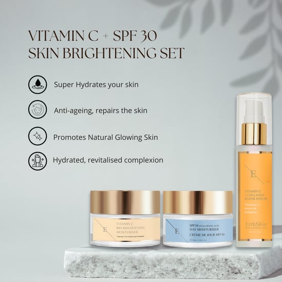 VITAMIN C + COLLAGEN ELIXIR SERUM 60ML + Vitamin C Bio Brightening Moisturiser 50ml+SPF 30 Hyaluronic Acid Day Cream 50ml - Image 2