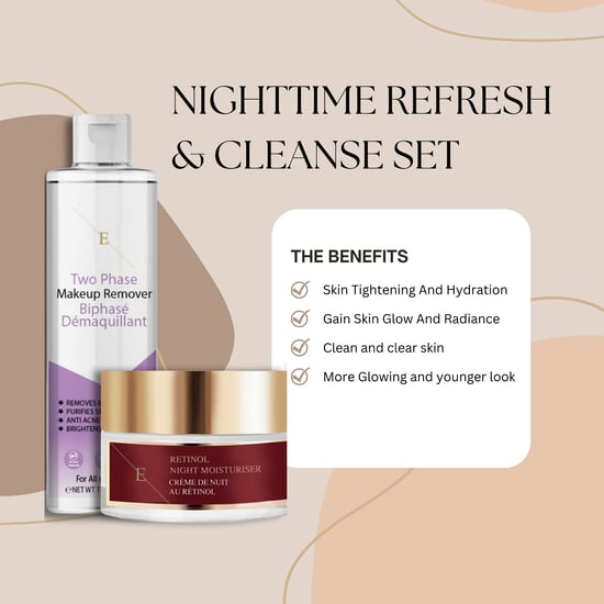 Retinol Night Moisturiser 50ml + Two phase Makeup remover 150 ml - Image 2