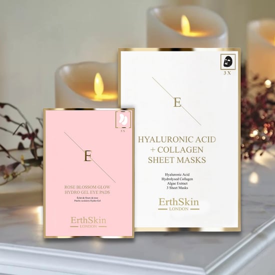 Hyaluronsäure- und Kollagenmaske - 3 Blatt + Rose Blossom Glow Hydro-Gel Eye Pads 5 X 2 - Image 3