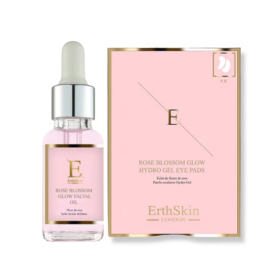 Rose Blossom Glow Facial Oil 30ml + Rose Blossom Glow Hydro-Gel Eye Pads 5 X 2 - Image 1
