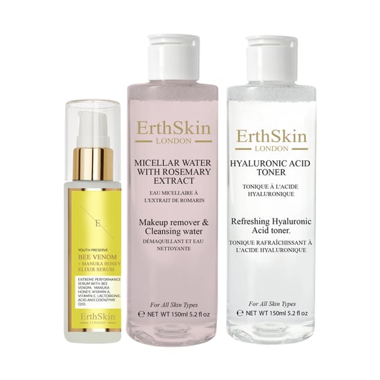 Mizellenwasser mit Rosmarin-Extrakt 150ml+ Erfrischendes Hyaluronsäure-Tonikum 150ml+ Bienengift + Manuka Honig Elixier Serum 60ml - Image 1