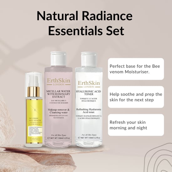 Mizellenwasser mit Rosmarin-Extrakt 150ml+ Erfrischendes Hyaluronsäure-Tonikum 150ml+ Bienengift + Manuka Honig Elixier Serum 60ml - Image 2