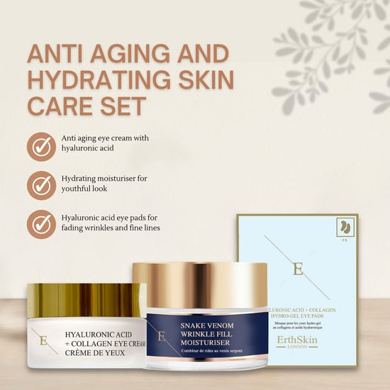 Hyaluronsäure + Kollagen Pro Age Augencreme 30ml + Wrinkle Fill Snake Venom Moisturiser 50ml
+Hyaluronsäure + Kollagen Hydrogel Augenpads 5 X 2 - Image 2
