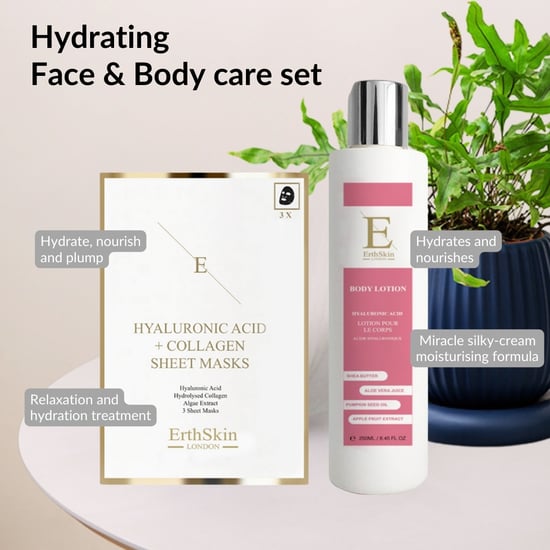 Hyaluronsäure + Kollagen Körperlotion 250ml + Hyaluronsäure & Kollagen Maske - 3 Blatt - Image 3