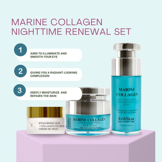 Marin Kollagen Nachtcreme 50ml + Hyaluronsäure + Kollagen Pro Age Augencreme + Marin Kollagen Nacht Reparaturserum 30ml - Image 3