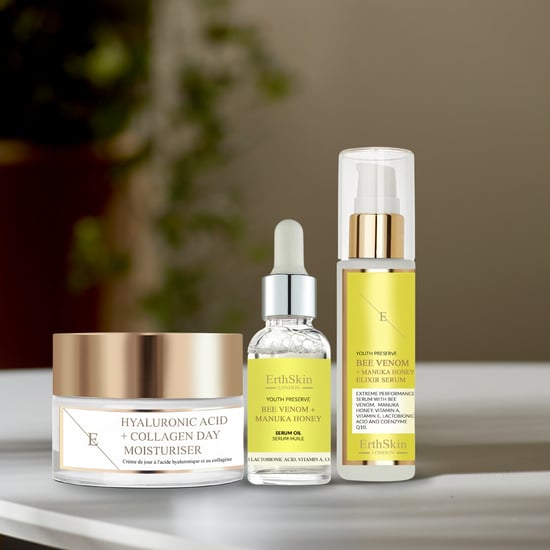 Hyaluronsäure & Kollagen Tagescreme 50ml + Bienengift + Manuka-Honig Elixier-Serum 60ml + Bienengift + Manuka-Honig Serum-Öl 30ml - Image 3