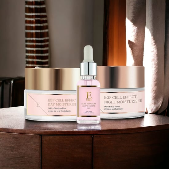 EGF Cell Effect Day Moisturizer + EGF Cell Effect Night Moisturier + Rose Blossom Facial Oil 30ml - Image 2
