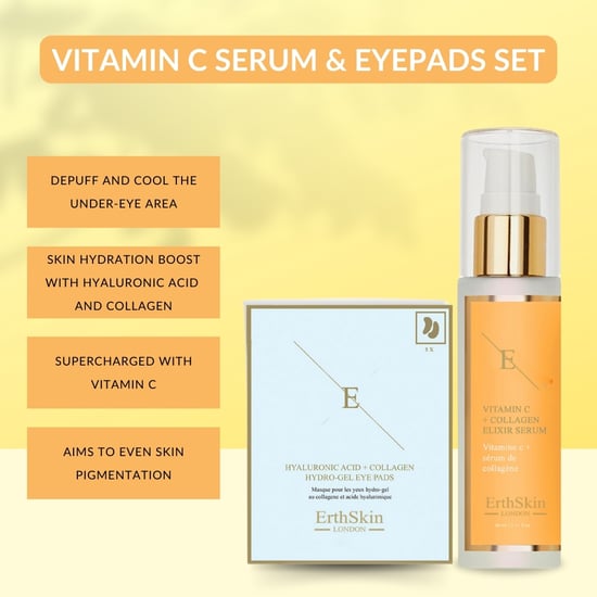 VITAMIN C + COLLAGEN ELIXIR SERUM 60ML + Hyaluronsäure + Kollagen Hydrogel Augenpads 5 X 2 - Image 3