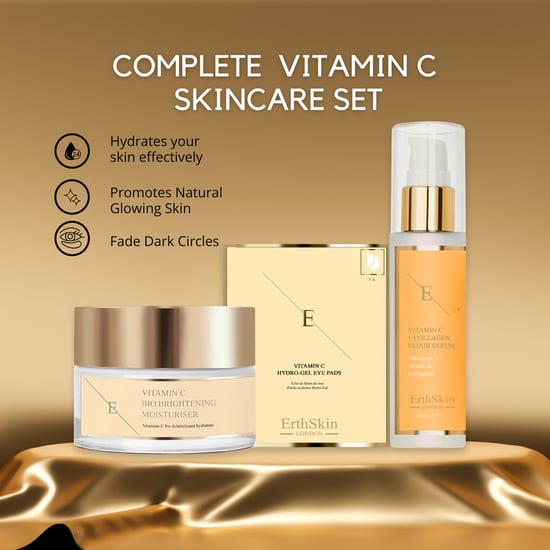 VITAMIN C + COLLAGEN ELIXIR SERUM 60ML + Vitamin C Bio Brightening Moisturiser 50ml + Vitamin C Hydrogel Augenpads x 5 - Image 2