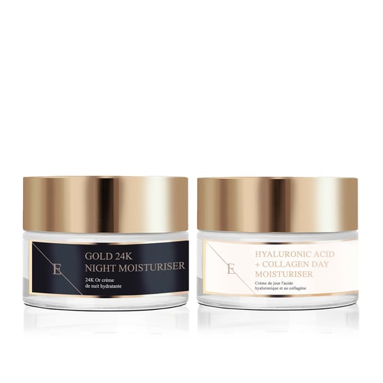 ANTI-AGING NachtFEUCHTIGKEITSCREME 24K GOLD - 50ml + Hyaluronsäure & Kollagenaminosäuren Tagescreme - Image 1
