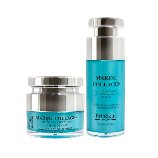 Marine Kollagen Nachtcreme 50ml + Marine Kollagen Nacht Reparaturserum 30ml - Image 1