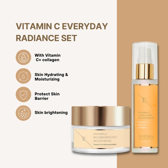 VITAMIN C + COLLAGEN ELIXIR SERUM 60ML + Vitamin C Bio Brightening Moisturiser 50ml - Image 2