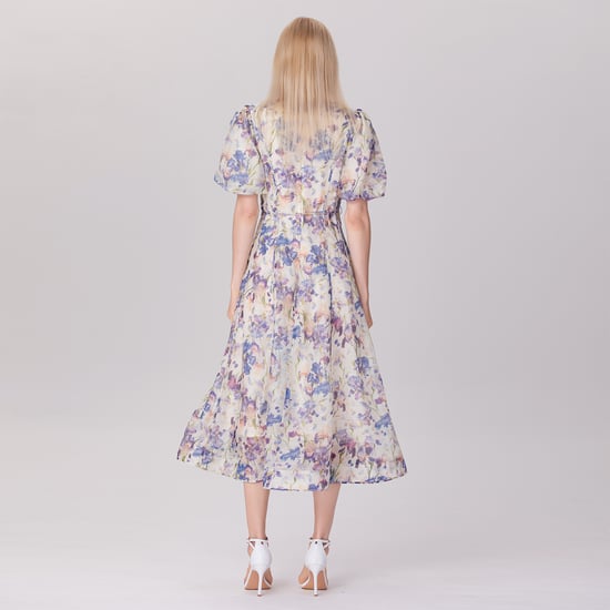 Fit-and-Flare-Kleid aus Tee-Organza mit Blumenmuster - Image 5