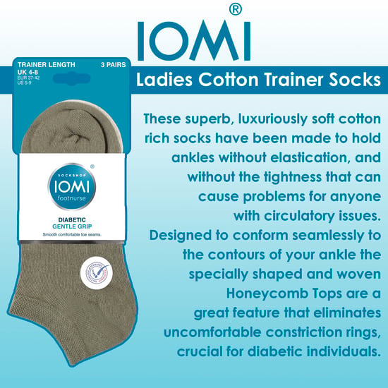 6er-Pack Damen Diabetiker Socken | Extra breite Socken für geschwollene Füße - Image 3