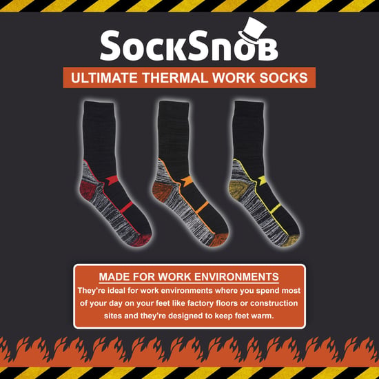 Herren Thermo Ultimative Baumwollreiche Arbeitssocken - Image 3