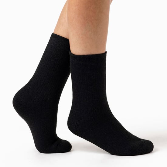 Herren- und Damen-schwarze thermische wasserdichte Socken mit Fleece-Futter - Image 3